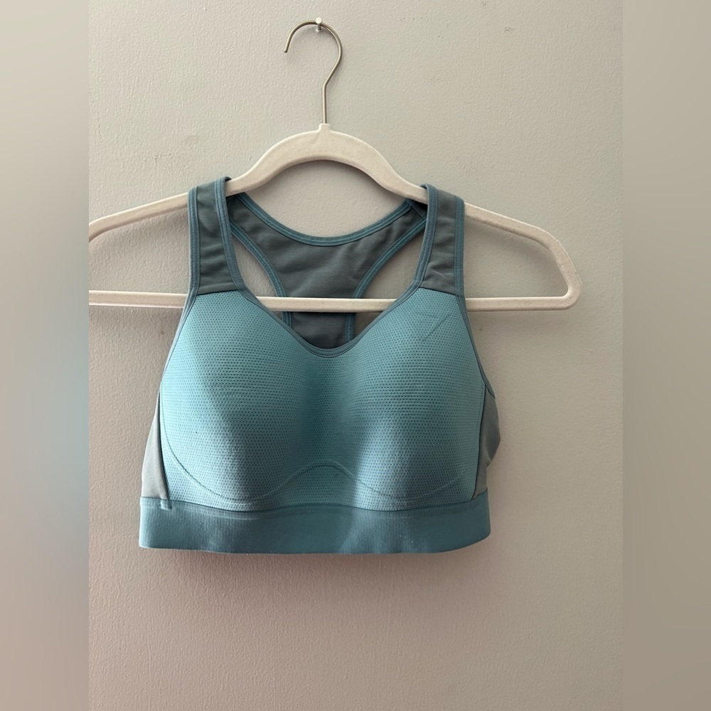 Gymshark Blue Bra High Support Medium - Picture 2 of 5